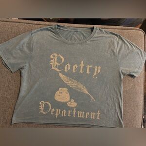 Woman/ Girls Blue Graphic Tee